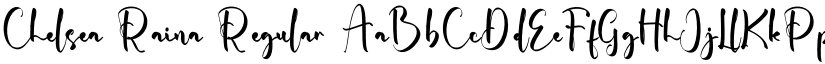Chelsea Raina Regular font