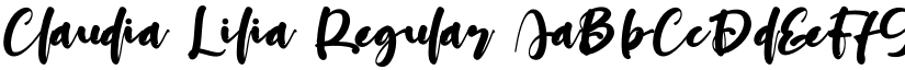 Claudia Lilia Regular font