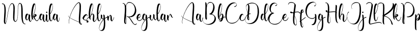 Makaila Ashlyn font download