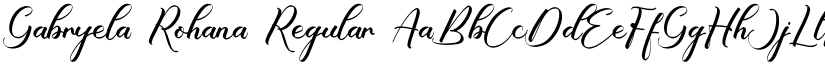 Gabryela Rohana font download