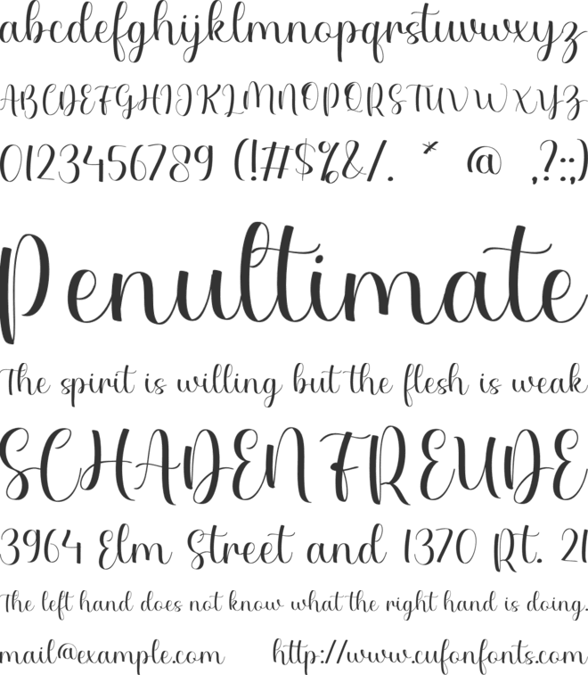 Griffin Simeon font preview