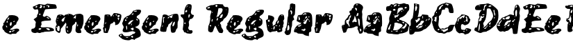 e Emergent Regular font