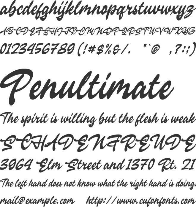 Inbadge font preview