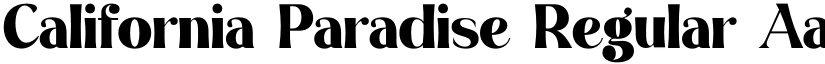 California Paradise Regular font
