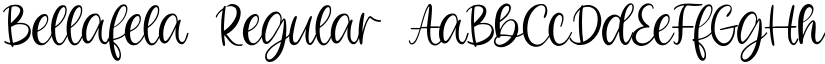 Bellafela Regular font