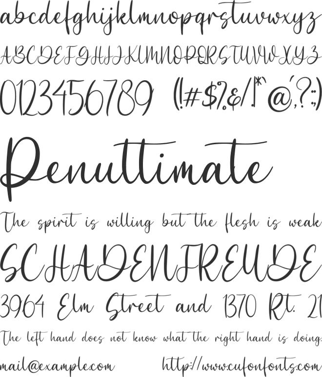 Beasttica font preview
