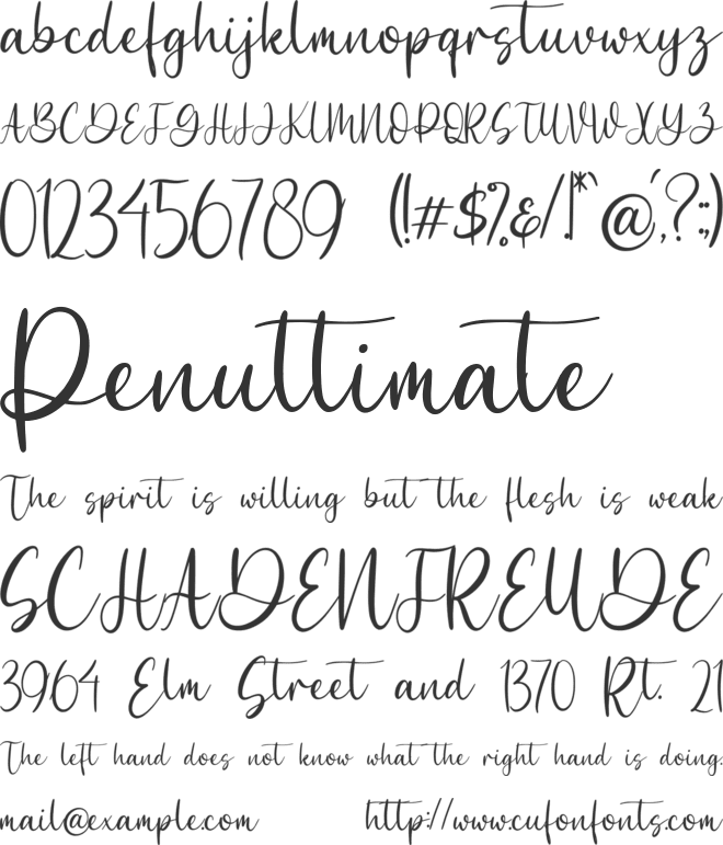 Beasttica font preview