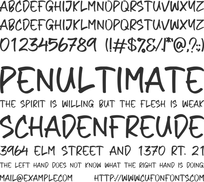 Bailey Sidney font preview