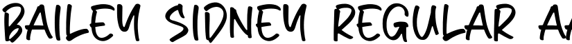 Bailey Sidney Regular font