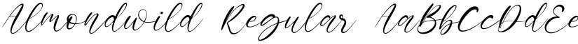 Almondwild Regular font