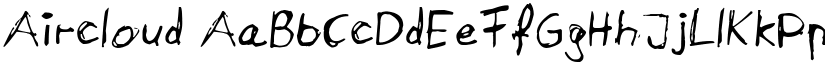 Aircloud font