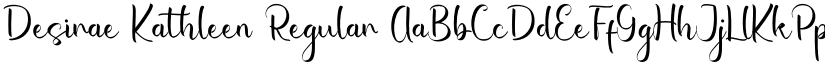 Desirae Kathleen Regular font