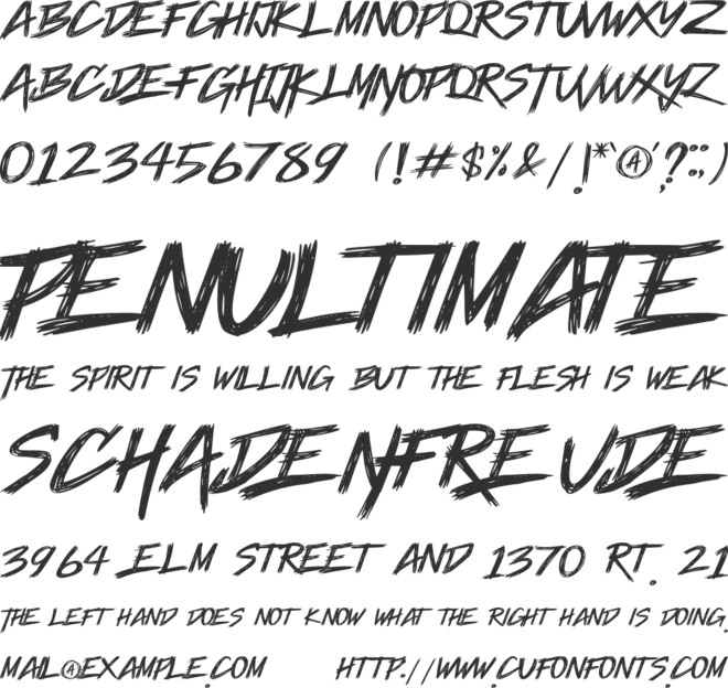 Rockinline font preview