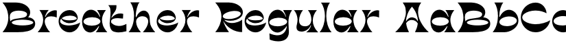 Breather Regular font