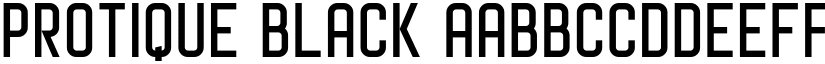 Protique Black font