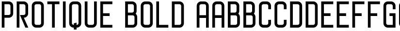 Protique Bold font