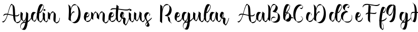 Aydin Demetrius font download