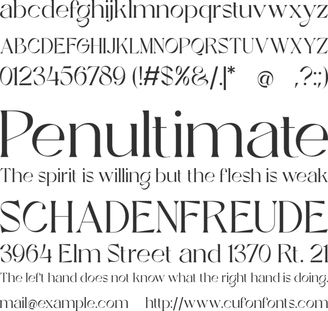 Maglony free version font preview
