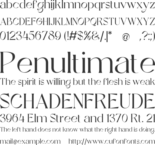 Maglony free version font preview