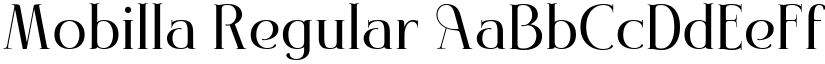 Mobilla Regular font