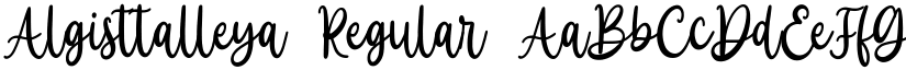 Algisttalleya Regular font