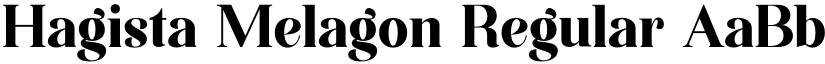 Hagista Melagon Regular font