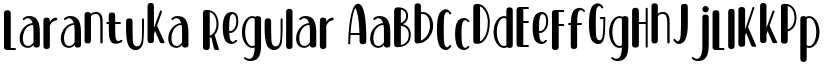 Larantuka Regular font