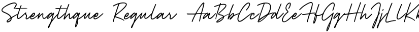 Strengthque Regular font