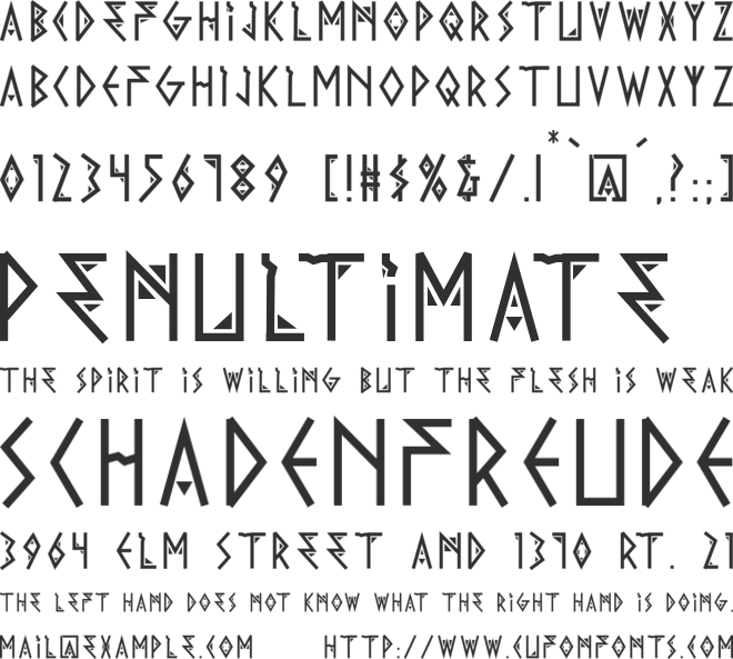 AfricaVibes font preview
