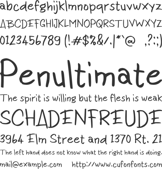 e Engkau font preview