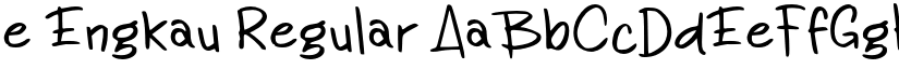 e Engkau Regular font