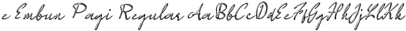e Embun Pagi Regular font