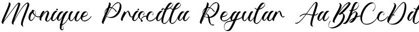 Monique Priscilla Regular font