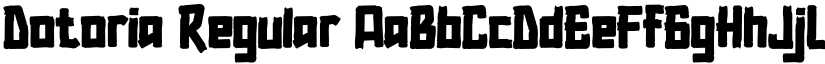 Dotoria Regular font