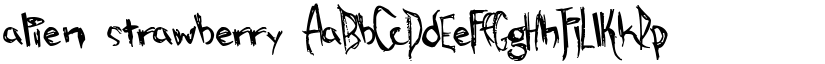 alien strawberry font