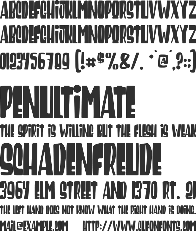 Return of the Gunfighter font preview