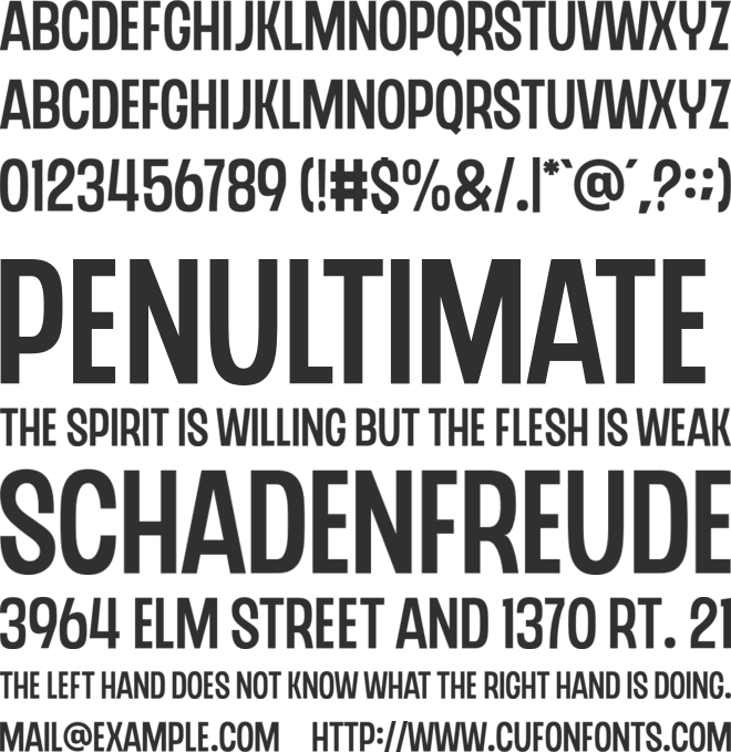 CHEDROS font preview