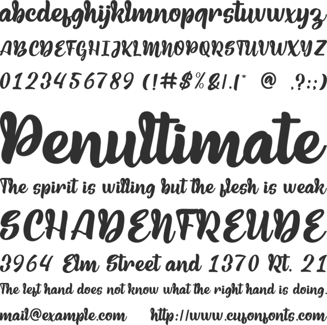 Madino font preview