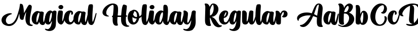 Magical Holiday Regular font