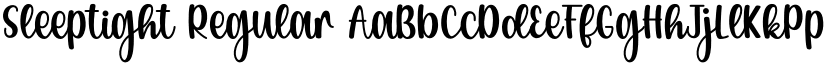Sleeptight Regular font