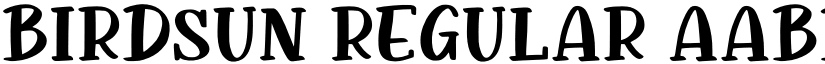Birdsun Regular font