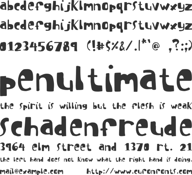 I suck at golf font preview