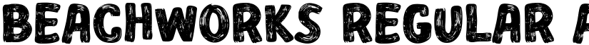 BEACHWORKS Regular font