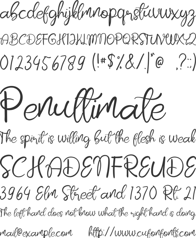 Armenia font preview