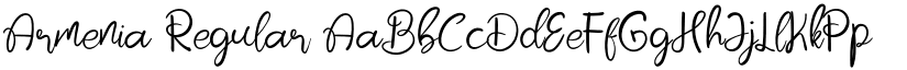 Armenia Regular font