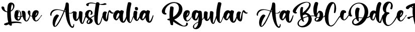 Love Australia Regular font