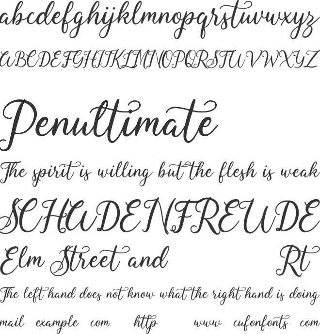 Fallisanta Free font preview