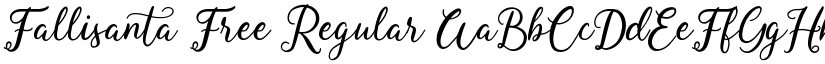Fallisanta Free Regular font