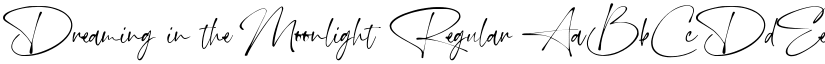 Dreaming in the Moonlight font download