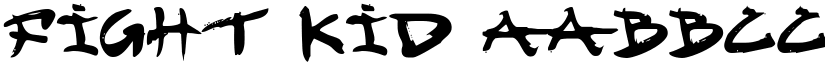Fight Kid font